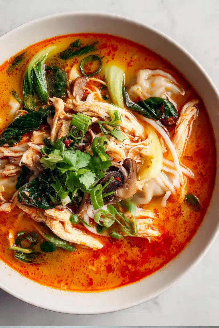 TOM YUM DUMPLING SOUP