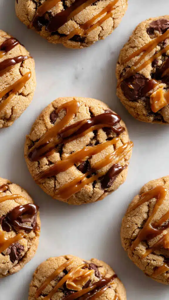 CHOCOLATE PEANUT CARAMEL COOKIES