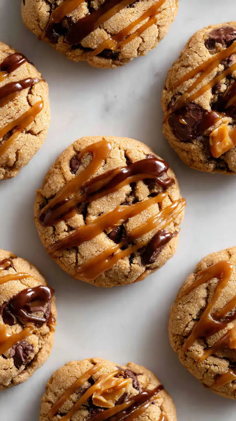 CHOCOLATE PEANUT CARAMEL COOKIES