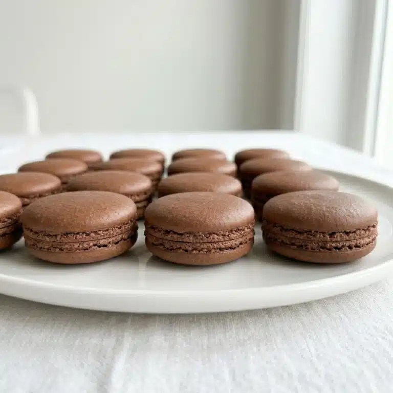 Chocolate Macaron Shells