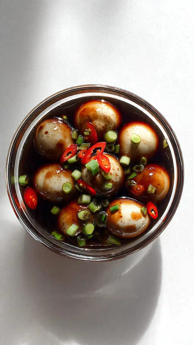 Korean Marinated Quail Eggs