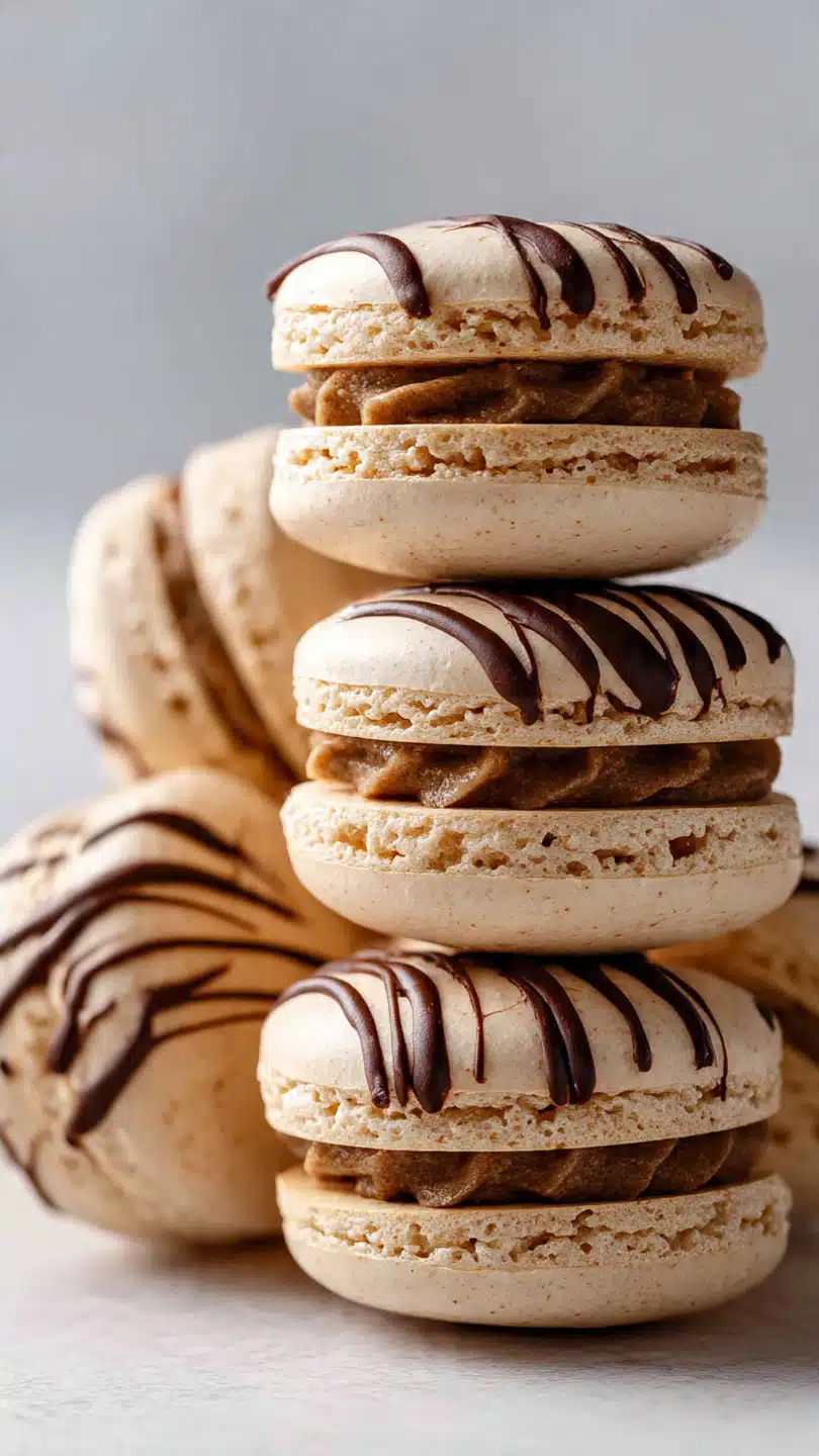 Coffee Macaron Shells