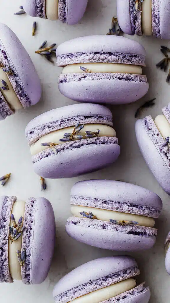 Lavender Macaron Shells