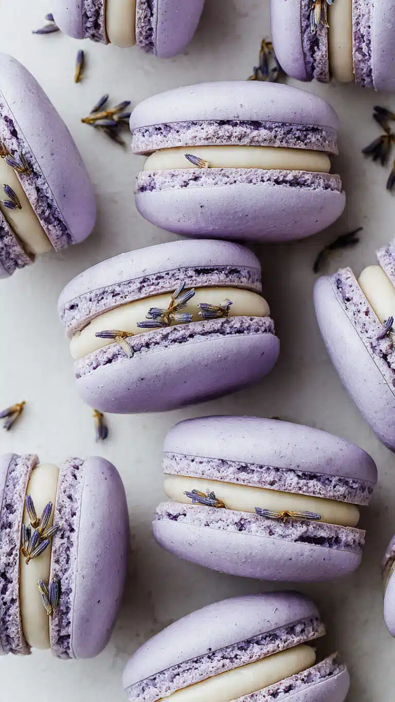 Lavender Macaron Shells