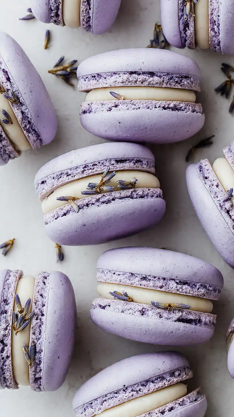 Lavender Macaron Shells