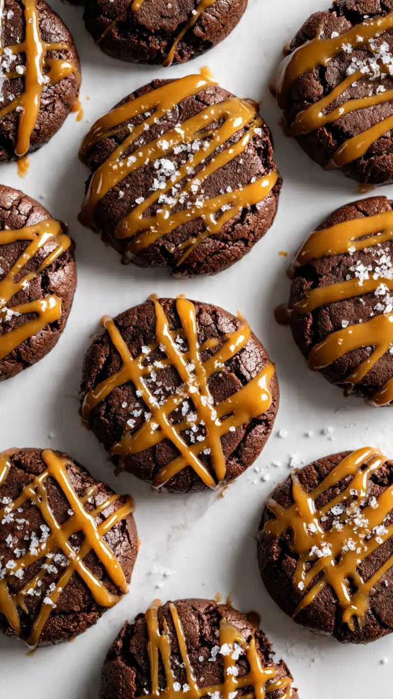 Salted Caramel Brownie Cookies
