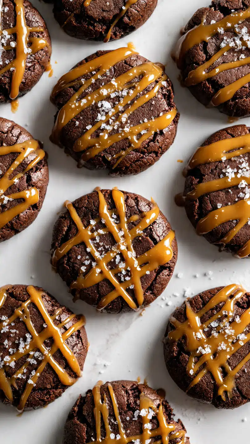 Salted Caramel Brownie Cookies