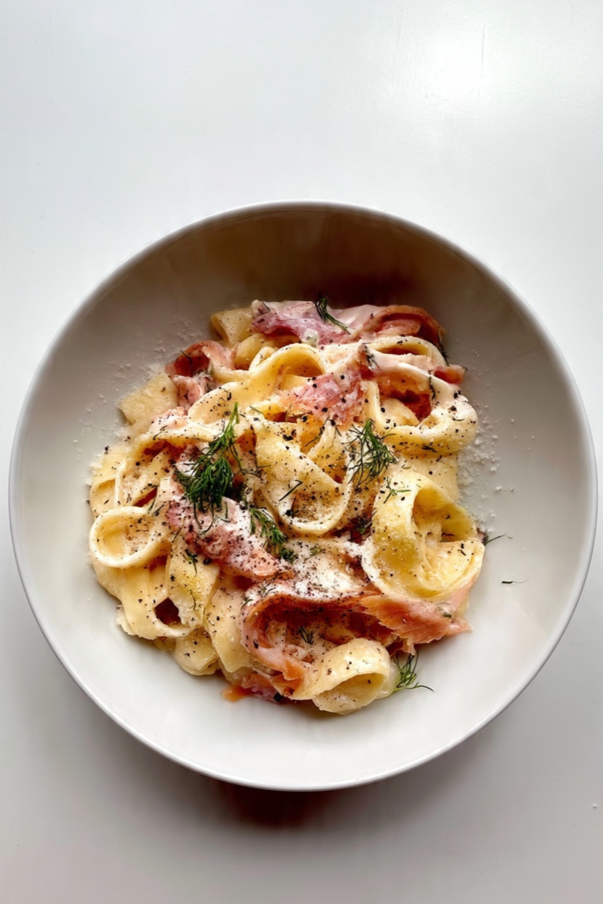 Smoked Salmon Pasta with Dill