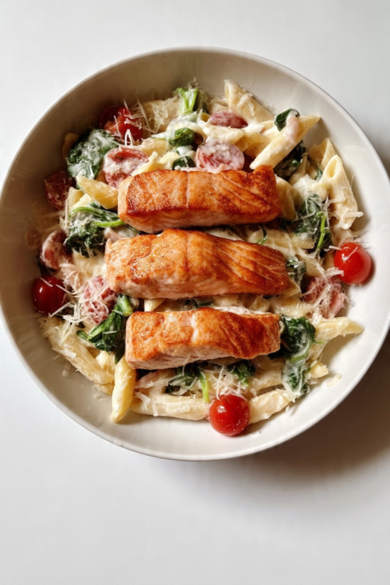 Creamy Tuscan Salmon Pasta