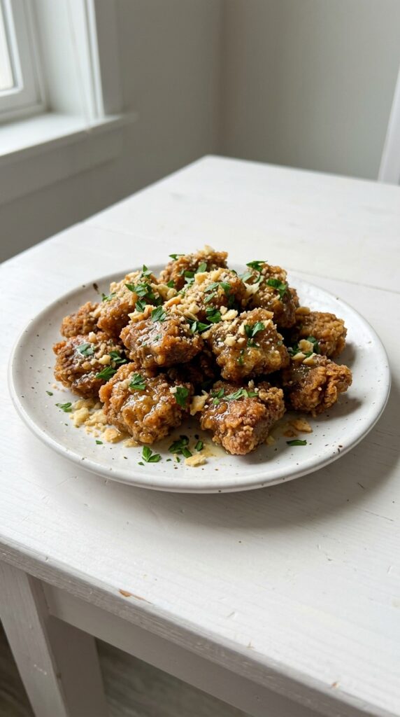 Air Fryer Garlic Ritz beef Chops