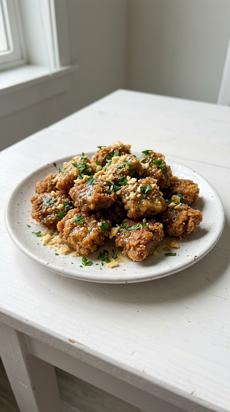 Air Fryer Garlic Ritz beef Chops