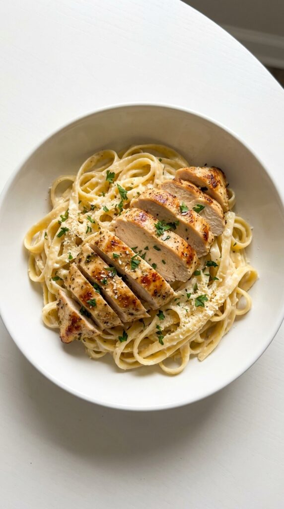 Creamy Asiago Chicken Pasta