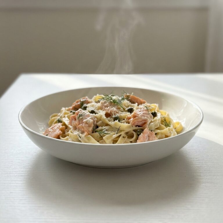 Caper Salmon Pasta