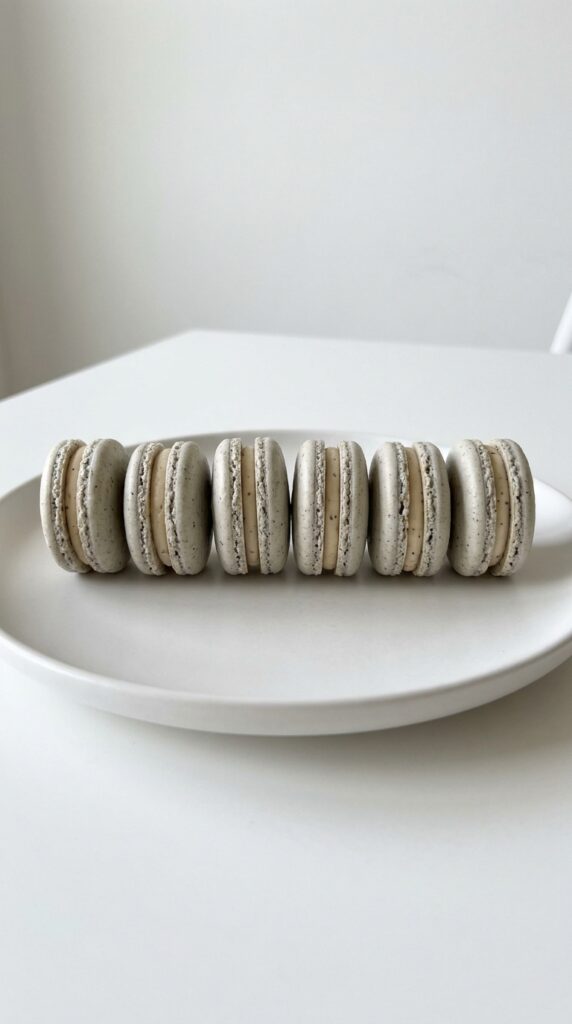 Earl Grey Macaron Shells