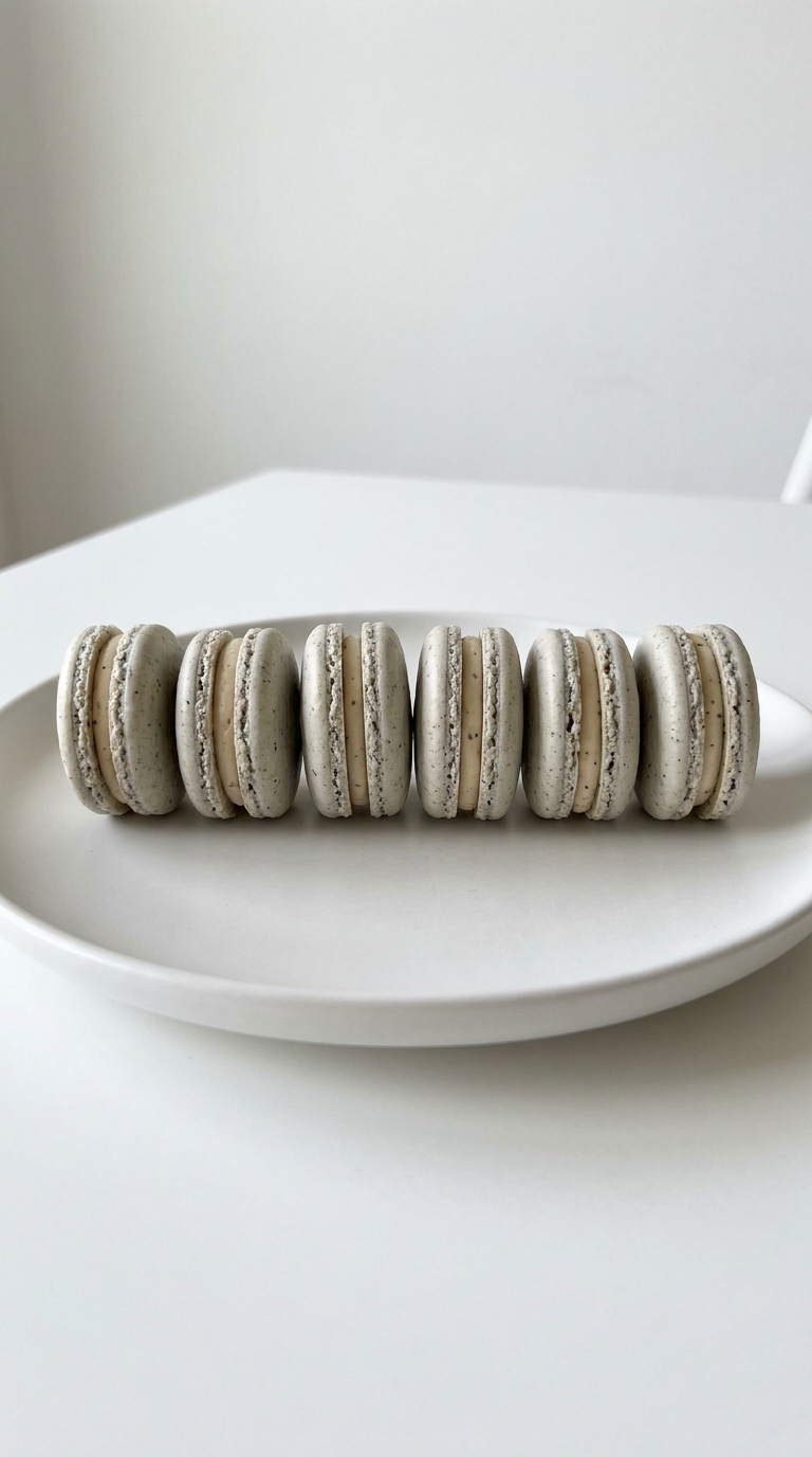 Earl Grey Macaron Shells