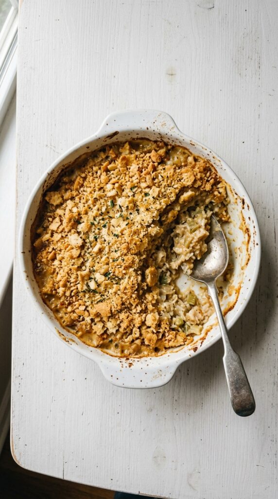 Garlic Ritz Casserole Topping