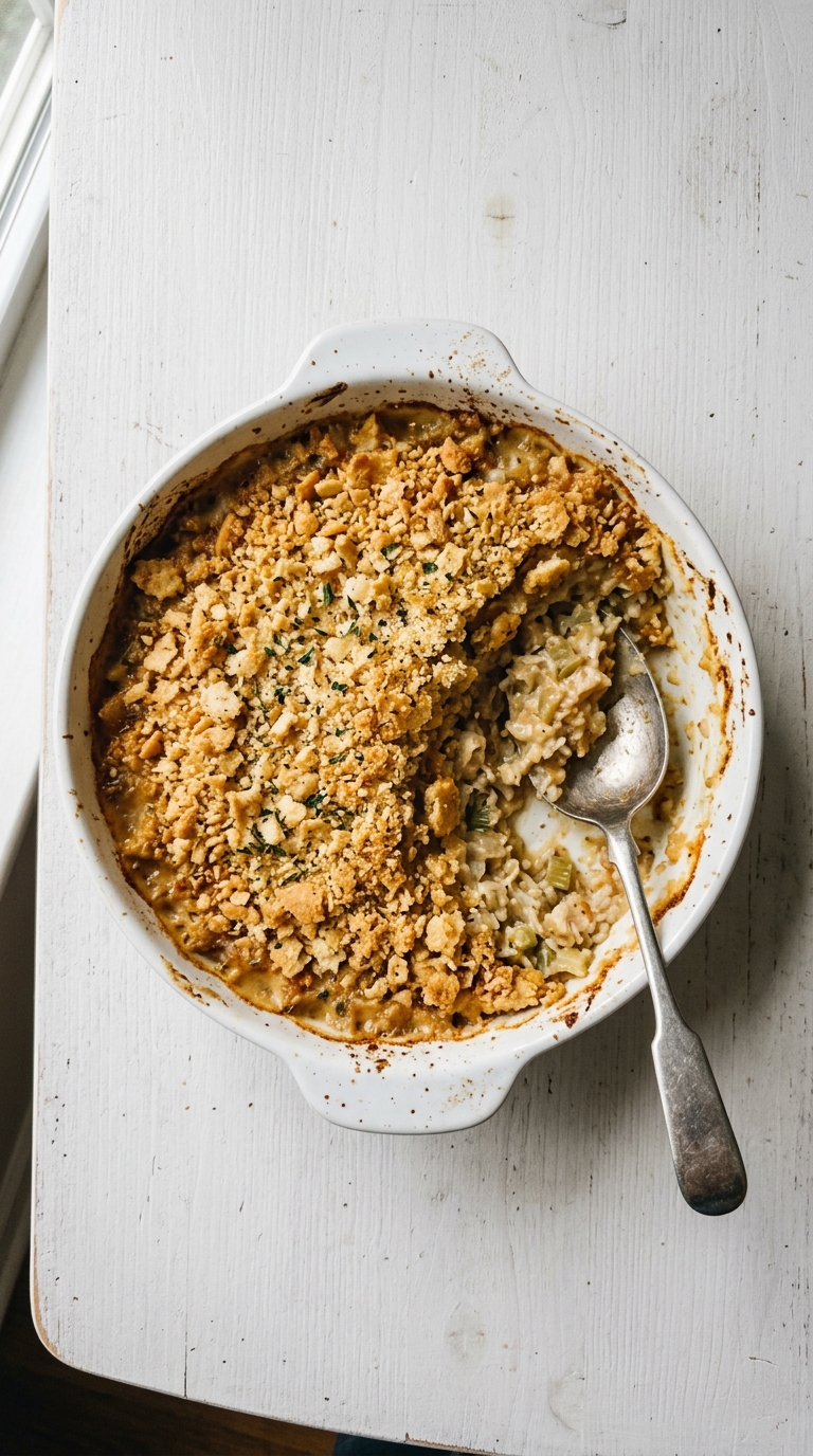 Garlic Ritz Casserole Topping
