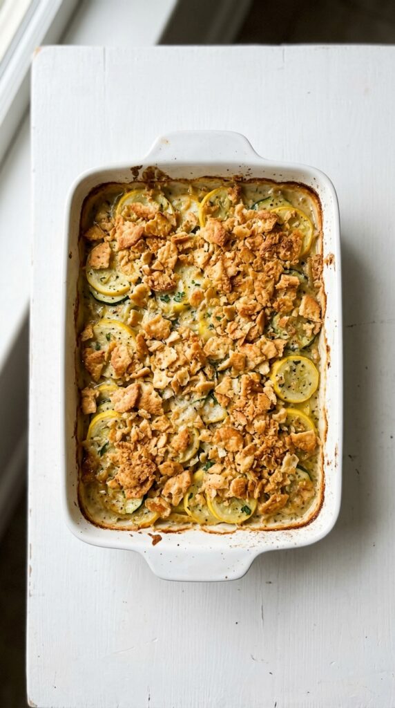 Garlic Ritz Squash Casserole