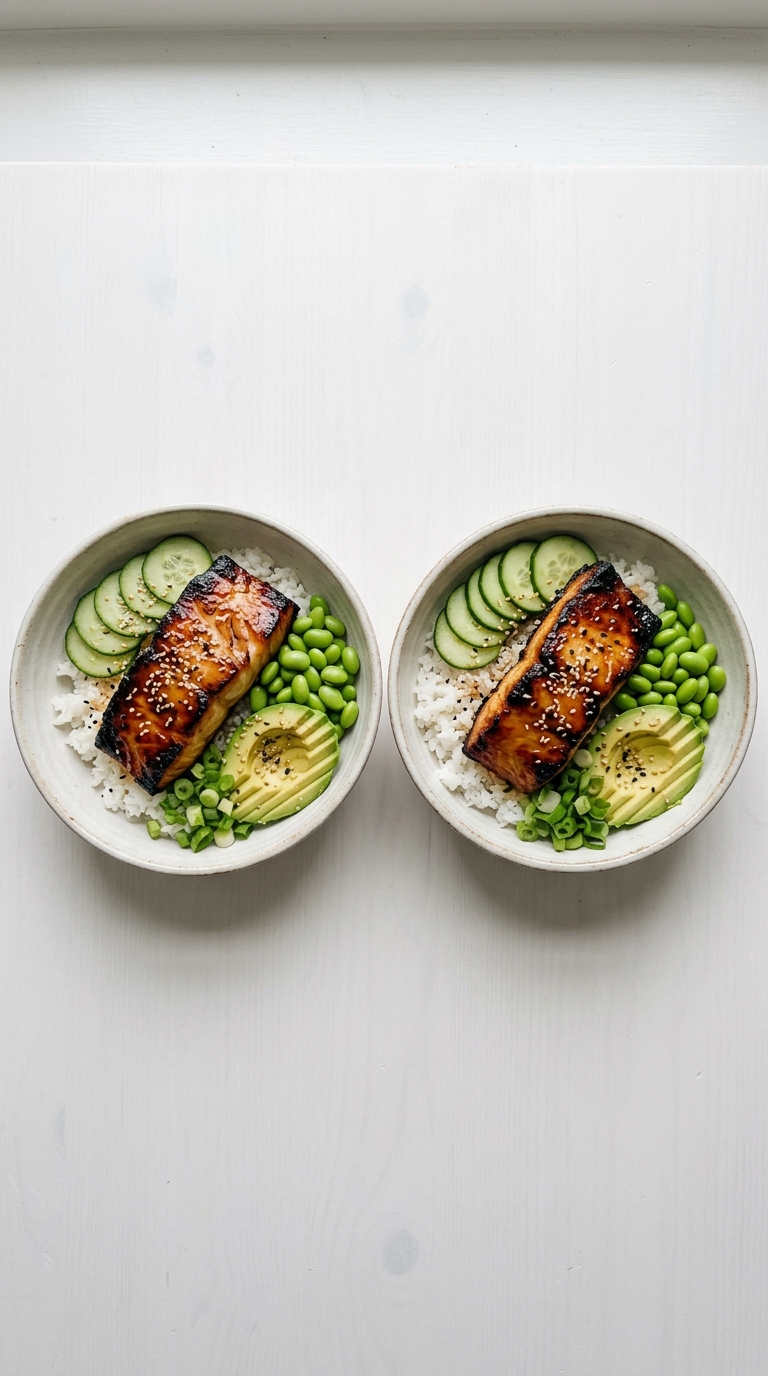 Miso Glazed Cod Bowls