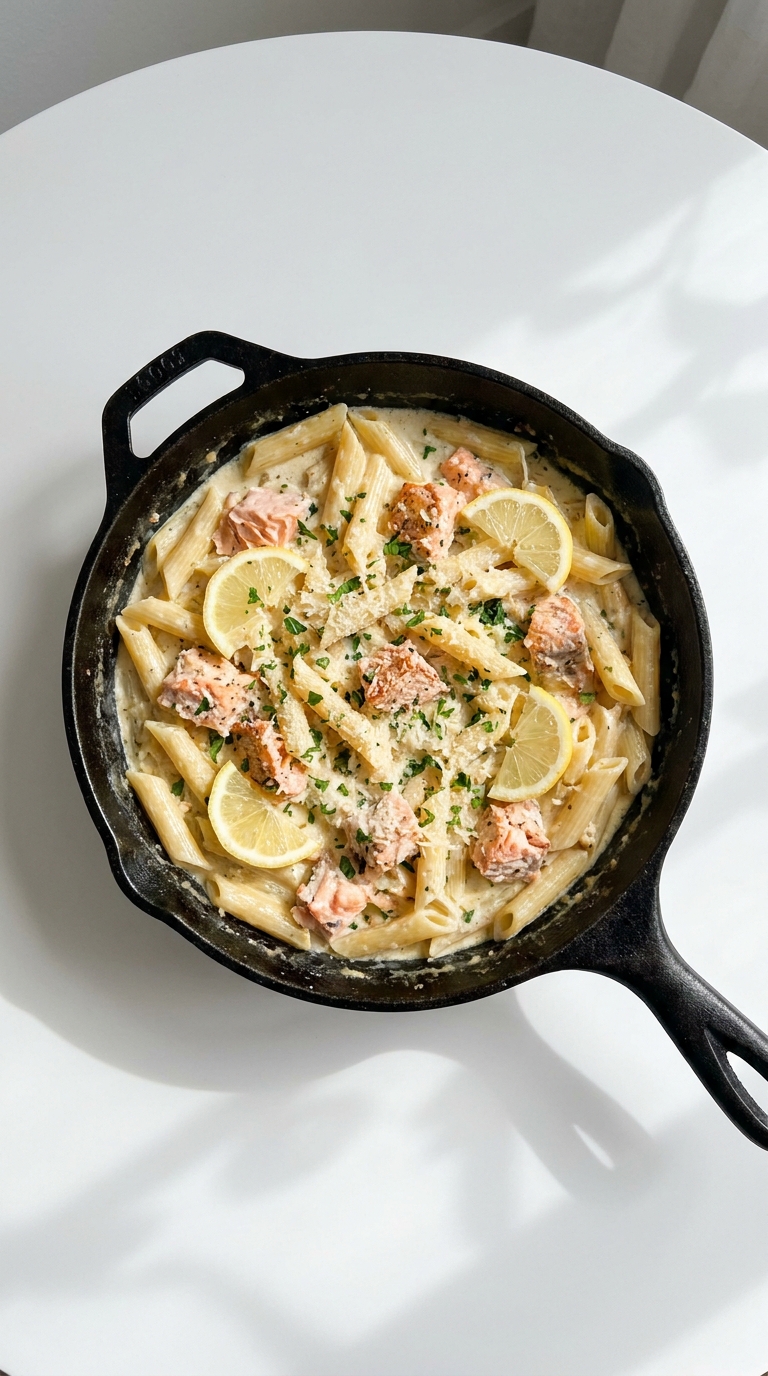 One Pot Salmon Pasta