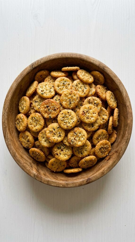 Spicy Garlic Ritz Holiday Snack Mix