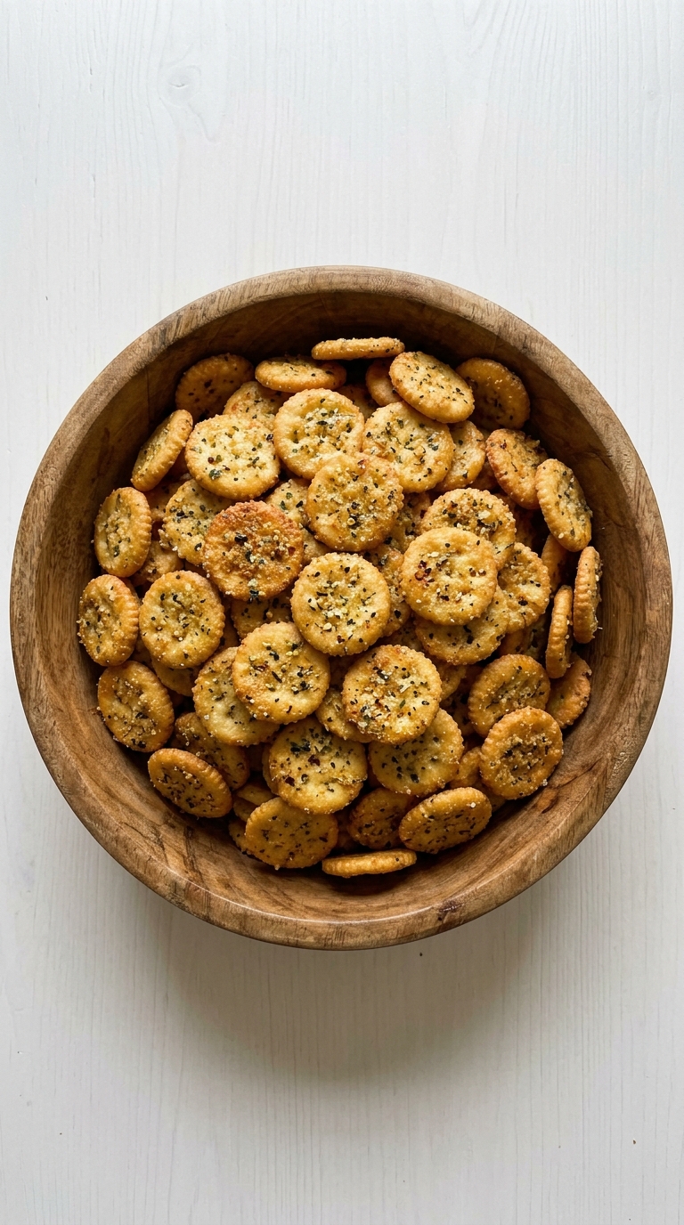 Spicy Garlic Ritz Holiday Snack Mix